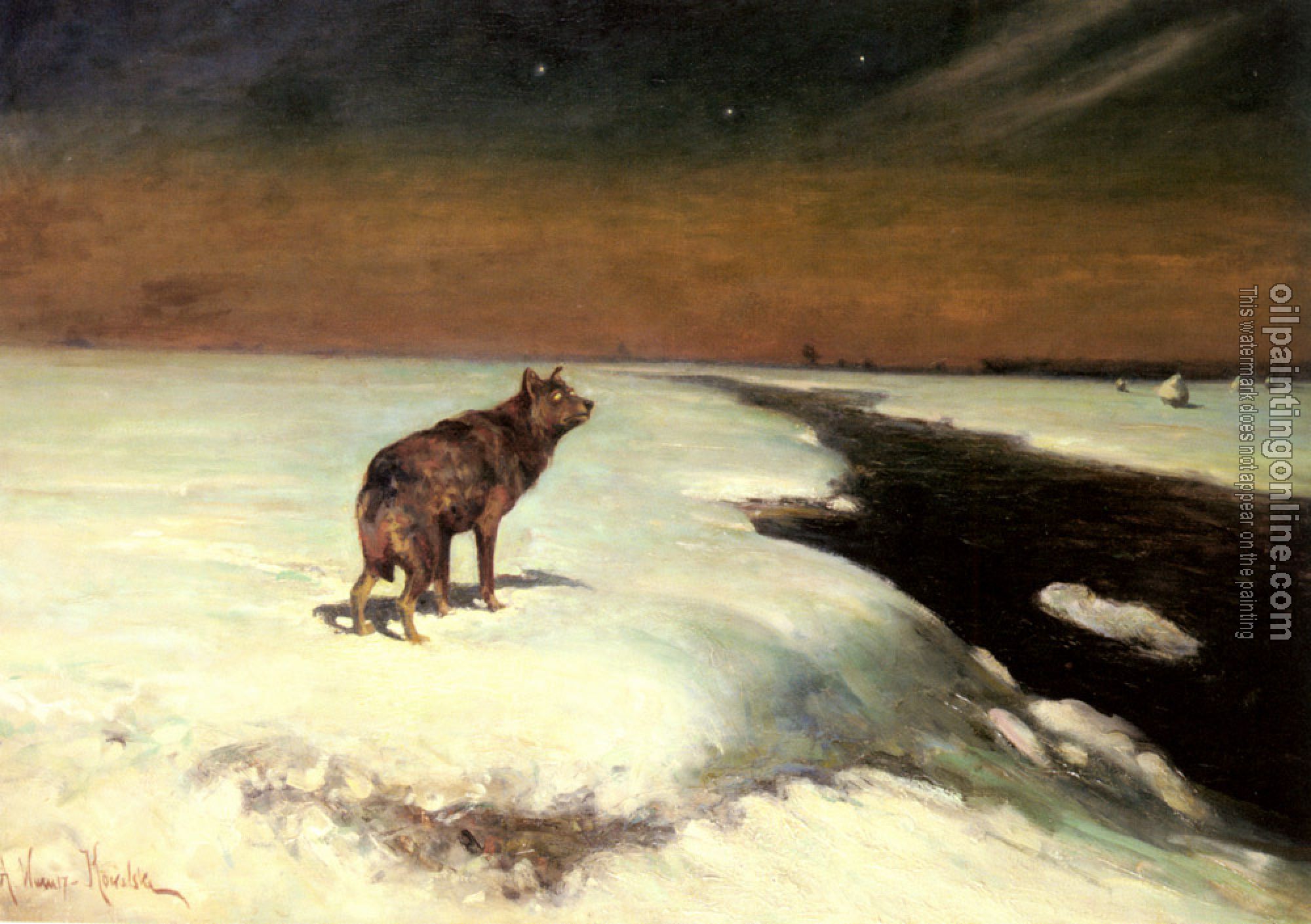 Wierusz-Kowalski, Alfred von - The Wolf